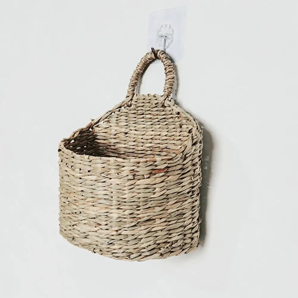 Wall-Hanging Woven Basket