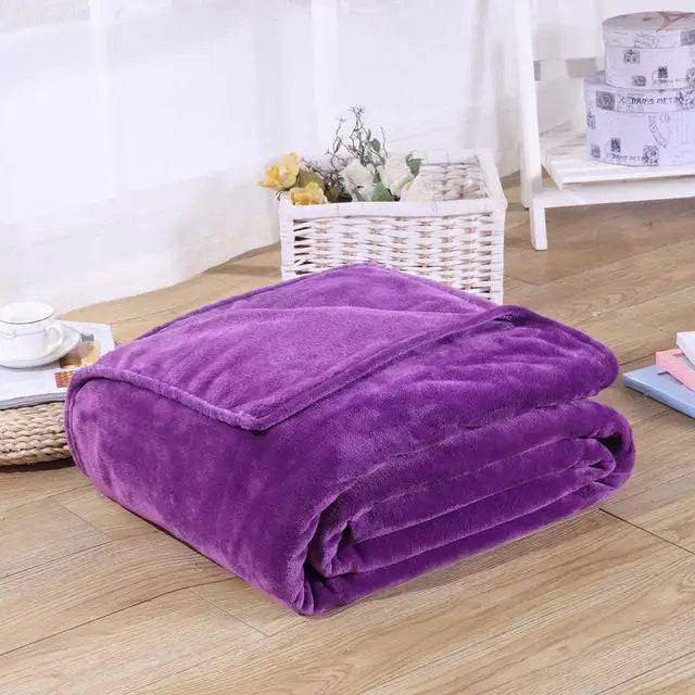 Black Coral Fleece Sofa Throw