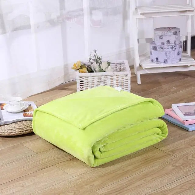 Black Coral Fleece Sofa Throw