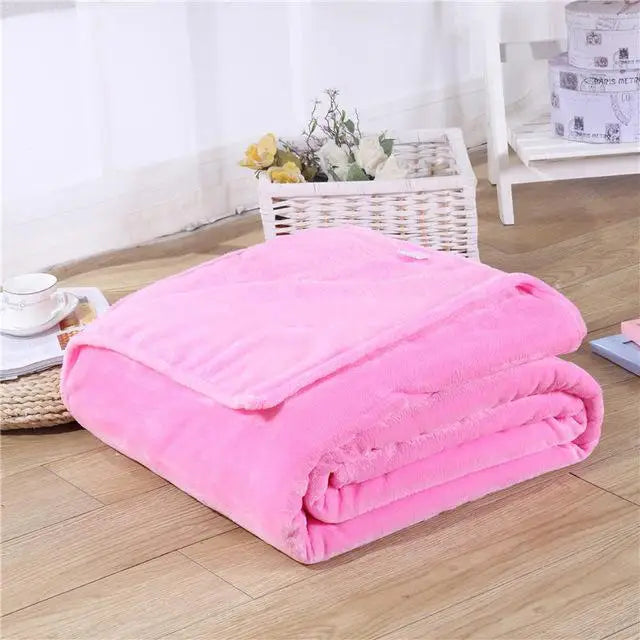 Black Coral Fleece Sofa Throw