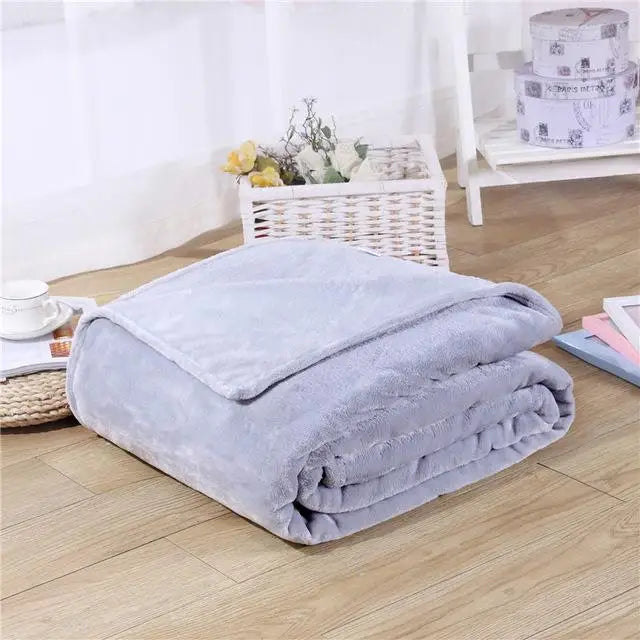 Black Coral Fleece Sofa Throw