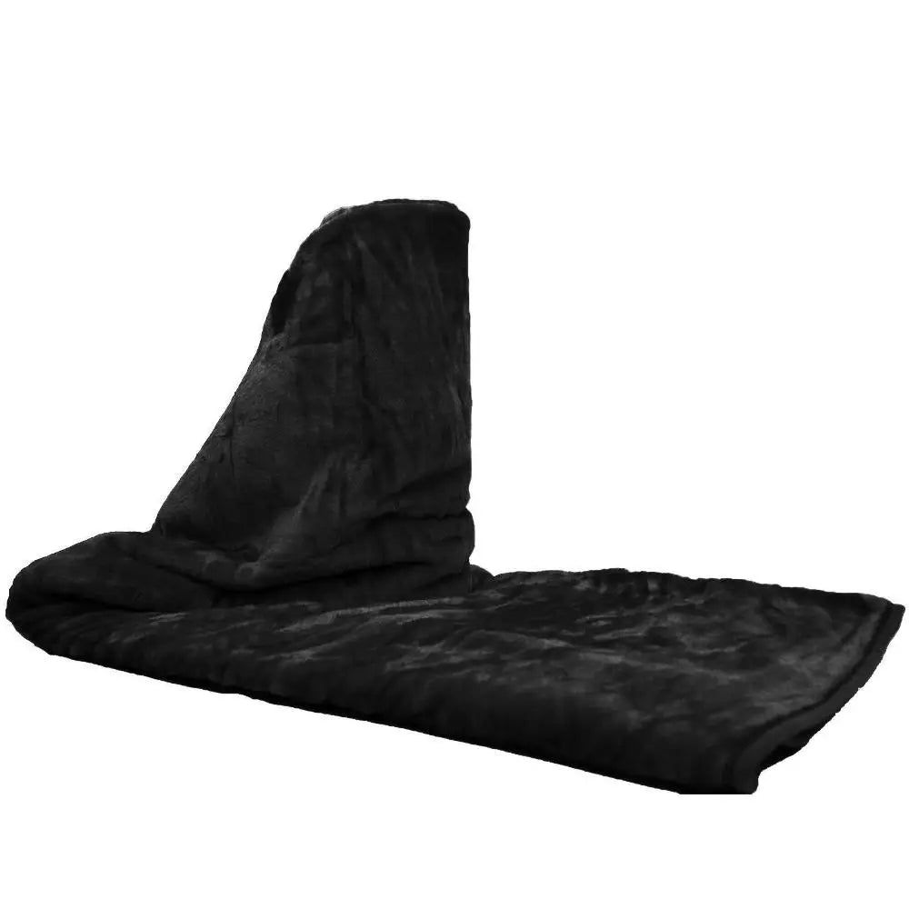 Black Coral Fleece Sofa Throw