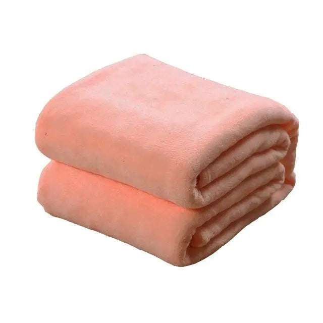 Black Coral Fleece Sofa Throw