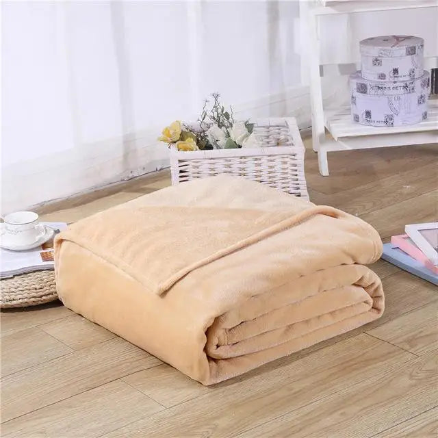 Black Coral Fleece Sofa Throw
