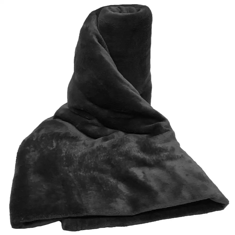 Black Coral Fleece Sofa Throw