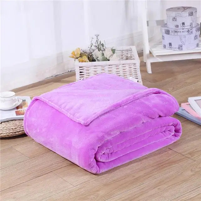 Black Coral Fleece Sofa Throw