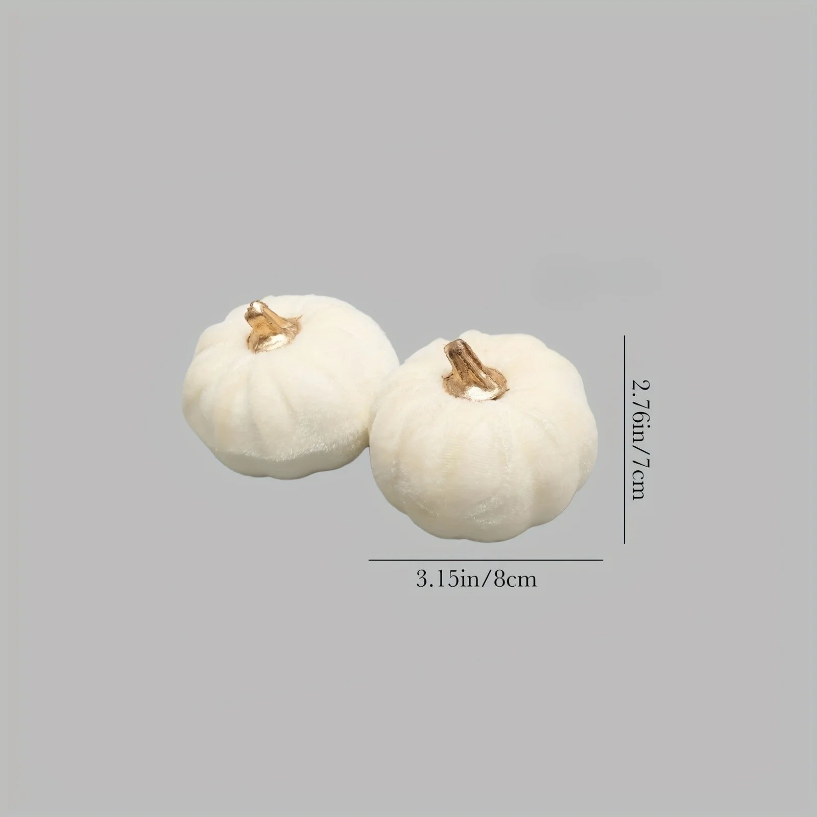 White Paintable Pumpkin Set of 6