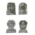 Halloween Tombstone Decoration Set