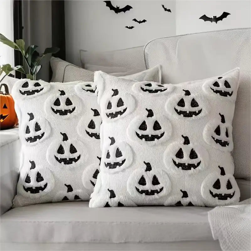 Plush Pumpkin Pillow Cover