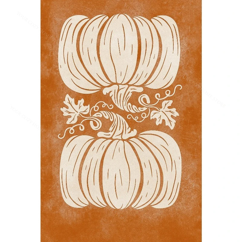 Hello Autumn Pumpkin Canvas Art