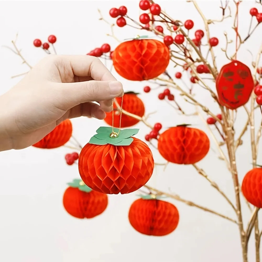 Autumn Honeycomb Ball Set of 10