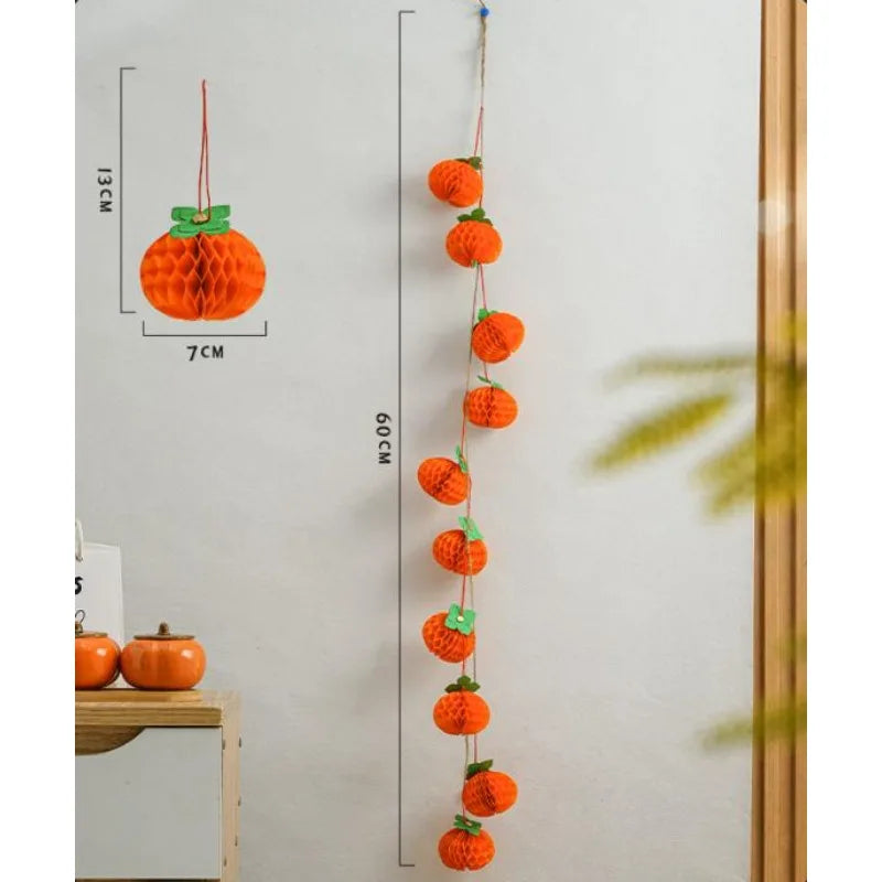Autumn Honeycomb Ball Set of 10