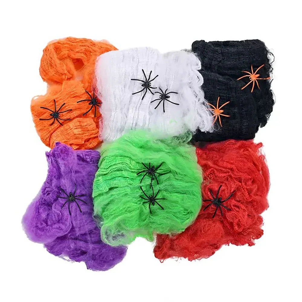 Stretchable Spider Web Decoration