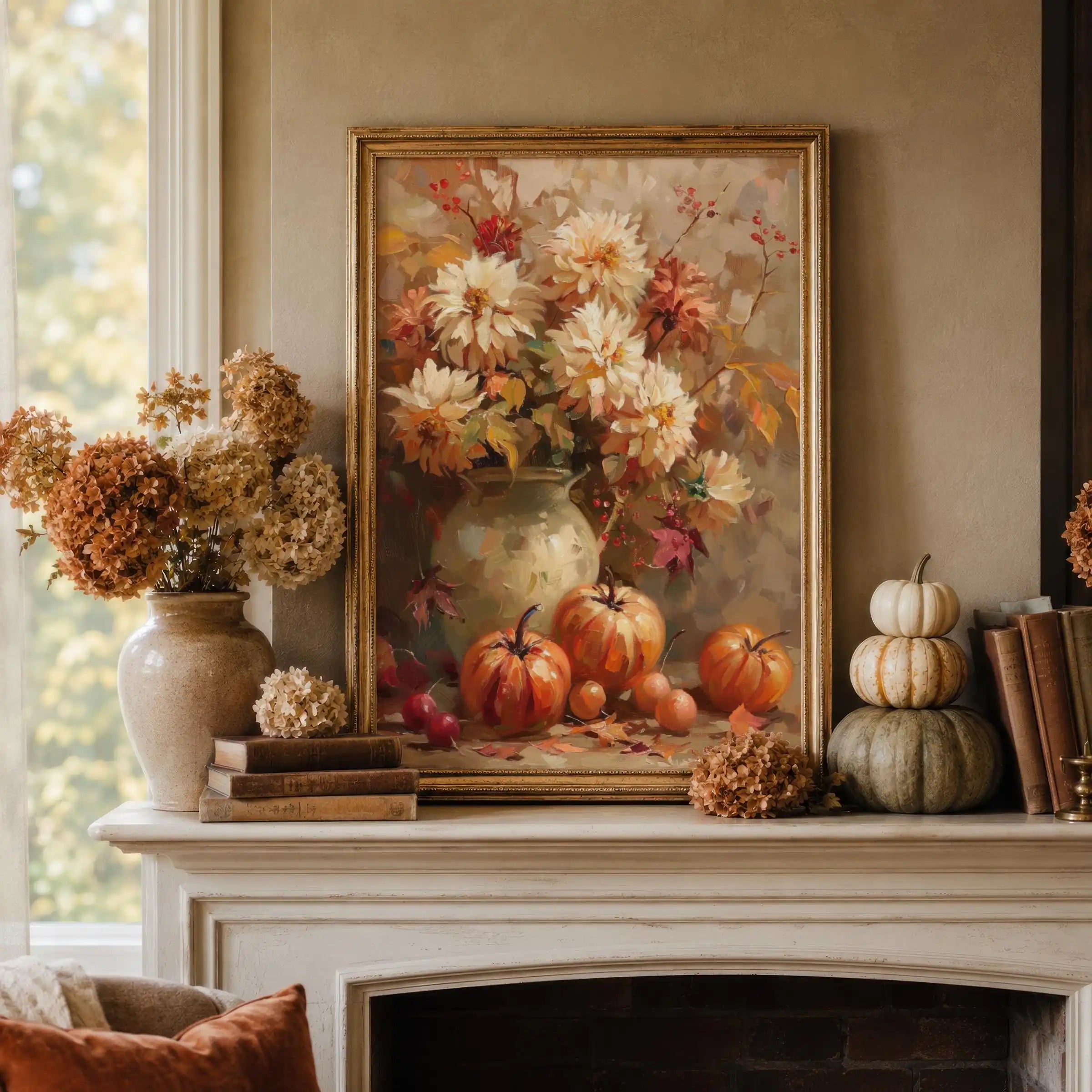 Vintage Autumn Still Life Wall Art