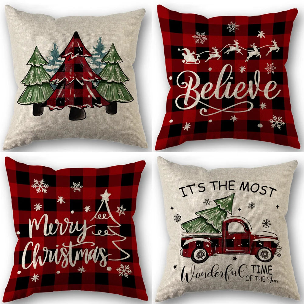 Vintage Pumpkin Pillow Cover Set of 4