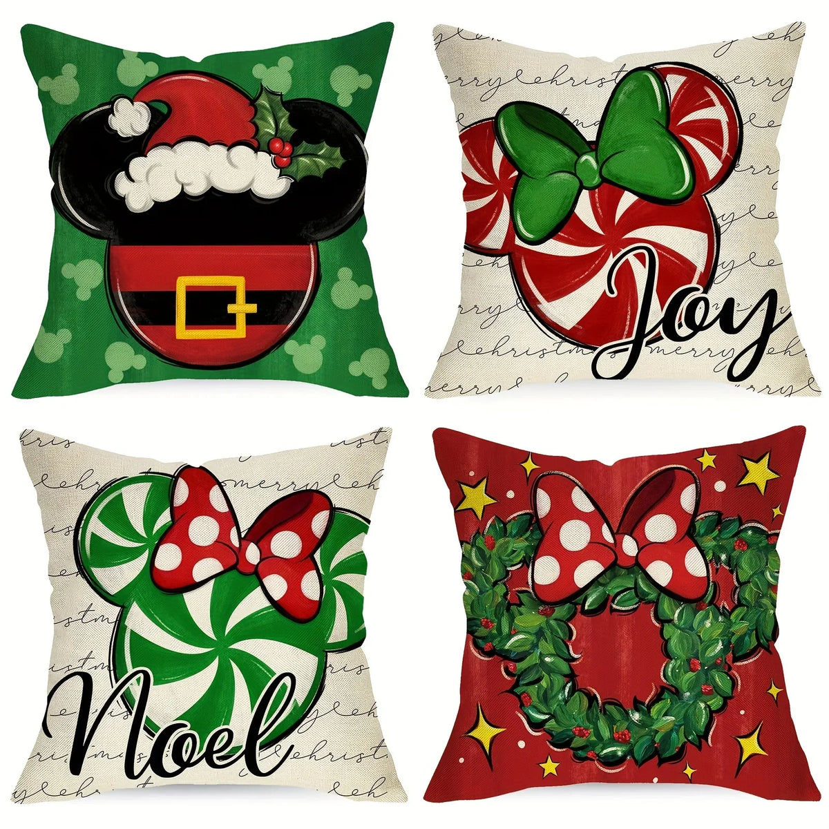 Vintage Pumpkin Pillow Cover Set of 4