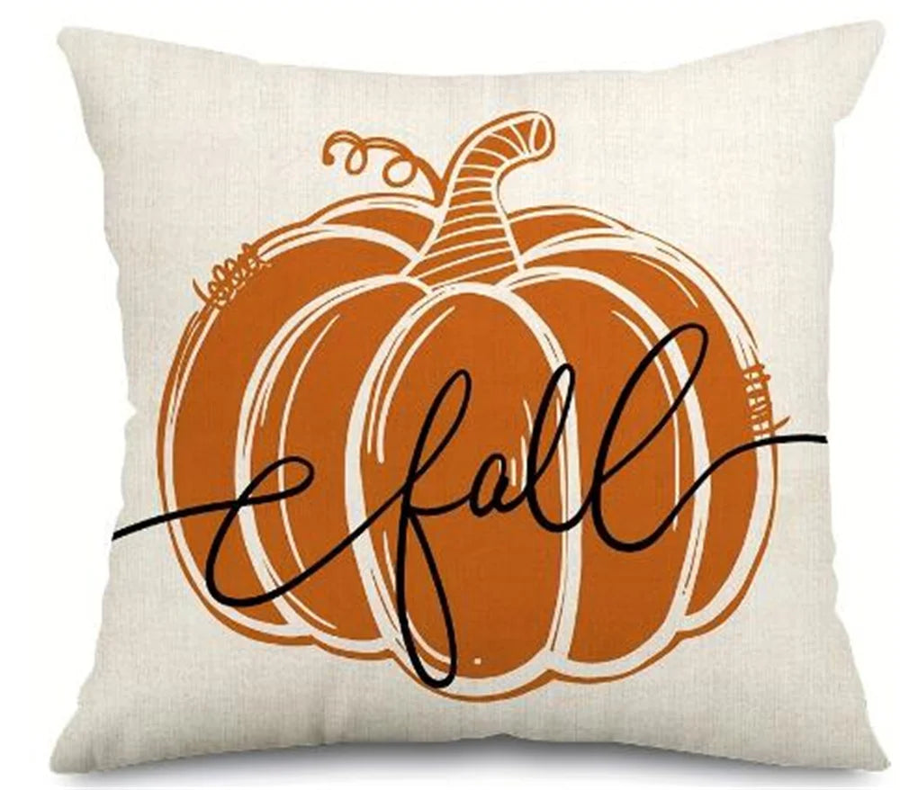 Vintage Pumpkin Pillow Cover Set of 4