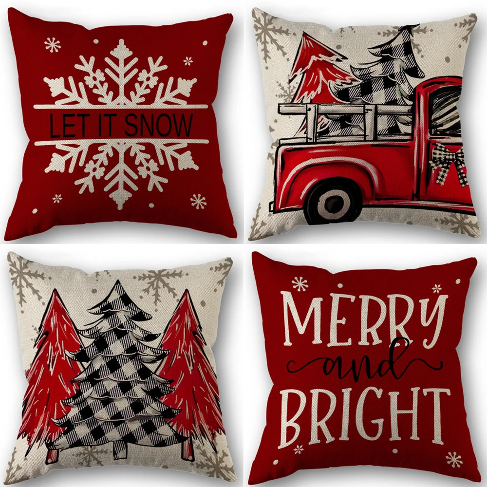 Vintage Pumpkin Pillow Cover Set of 4