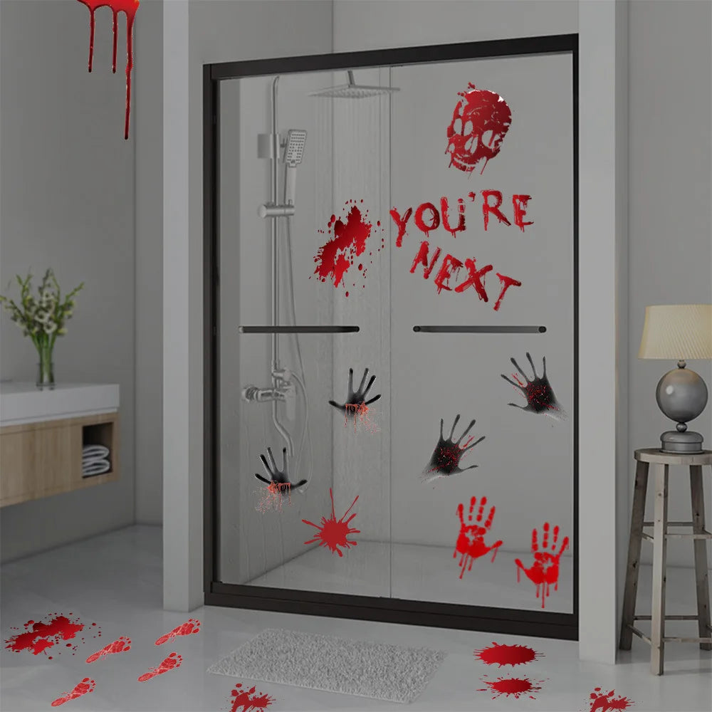 Bloody Handprint Window Clings