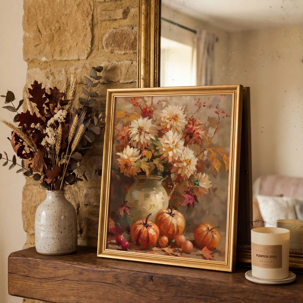 Vintage Autumn Still Life Wall Art