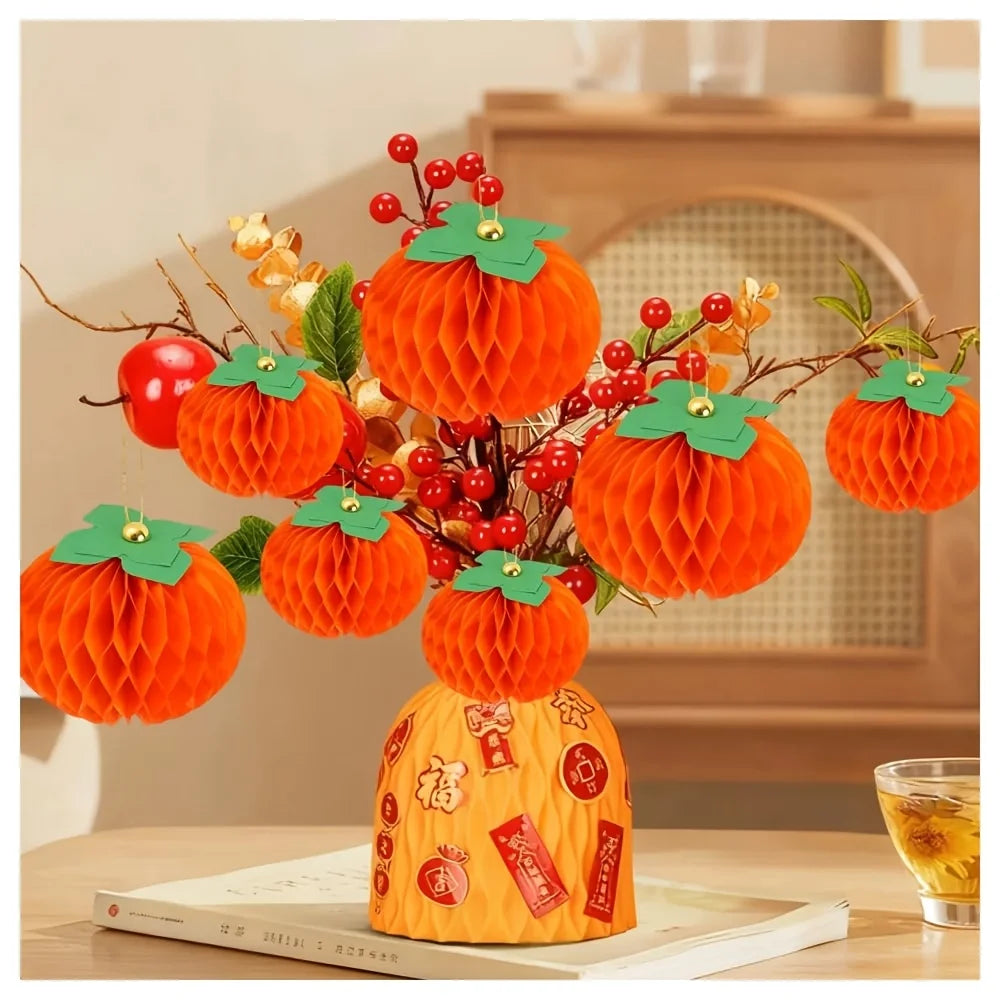 Autumn Honeycomb Ball Set of 10
