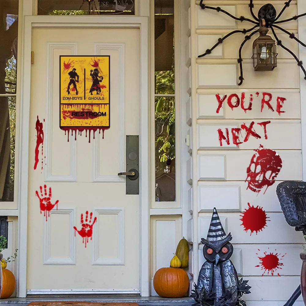 Bloody Handprint Window Clings