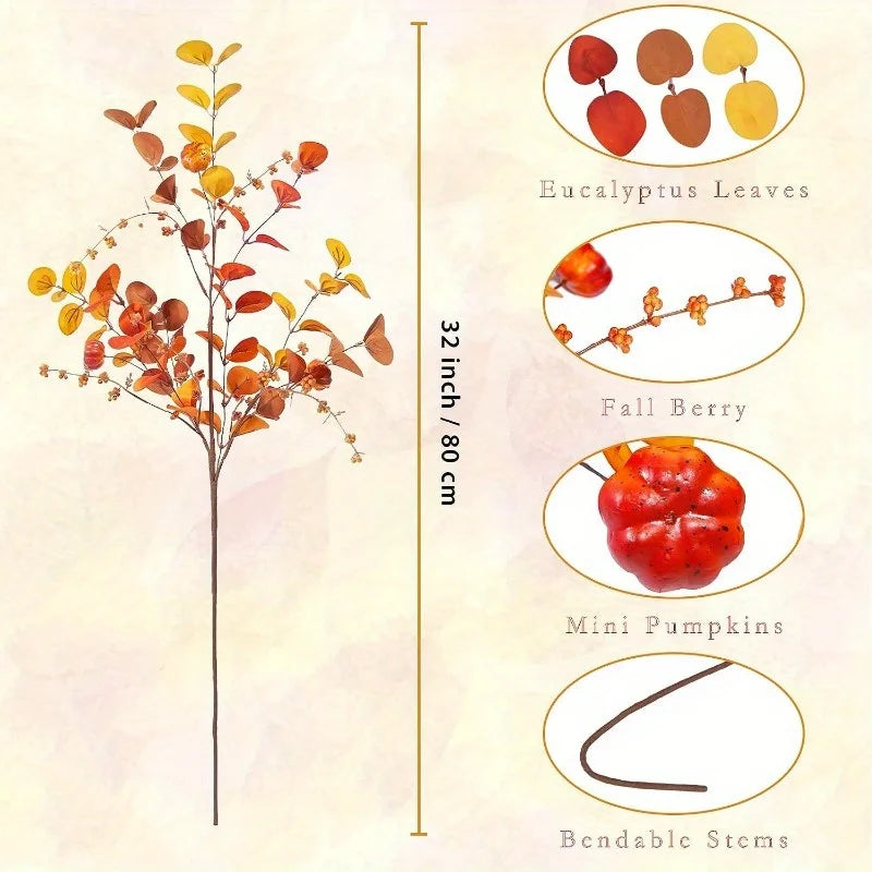 Artificial Eucalyptus Branch 80cm