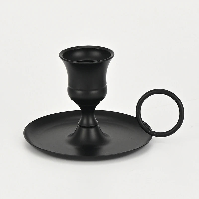 Matte Black Taper Candle Holder