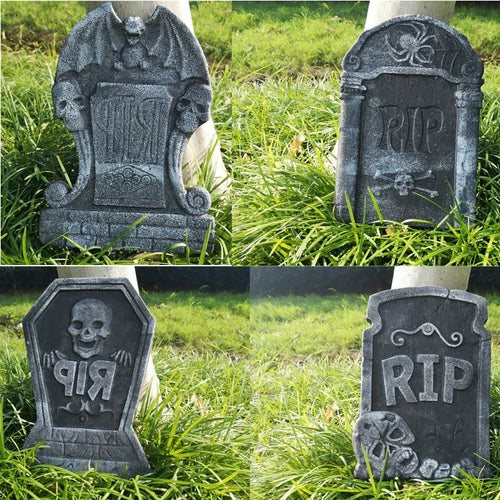Grabstein-Deko Set Halloween