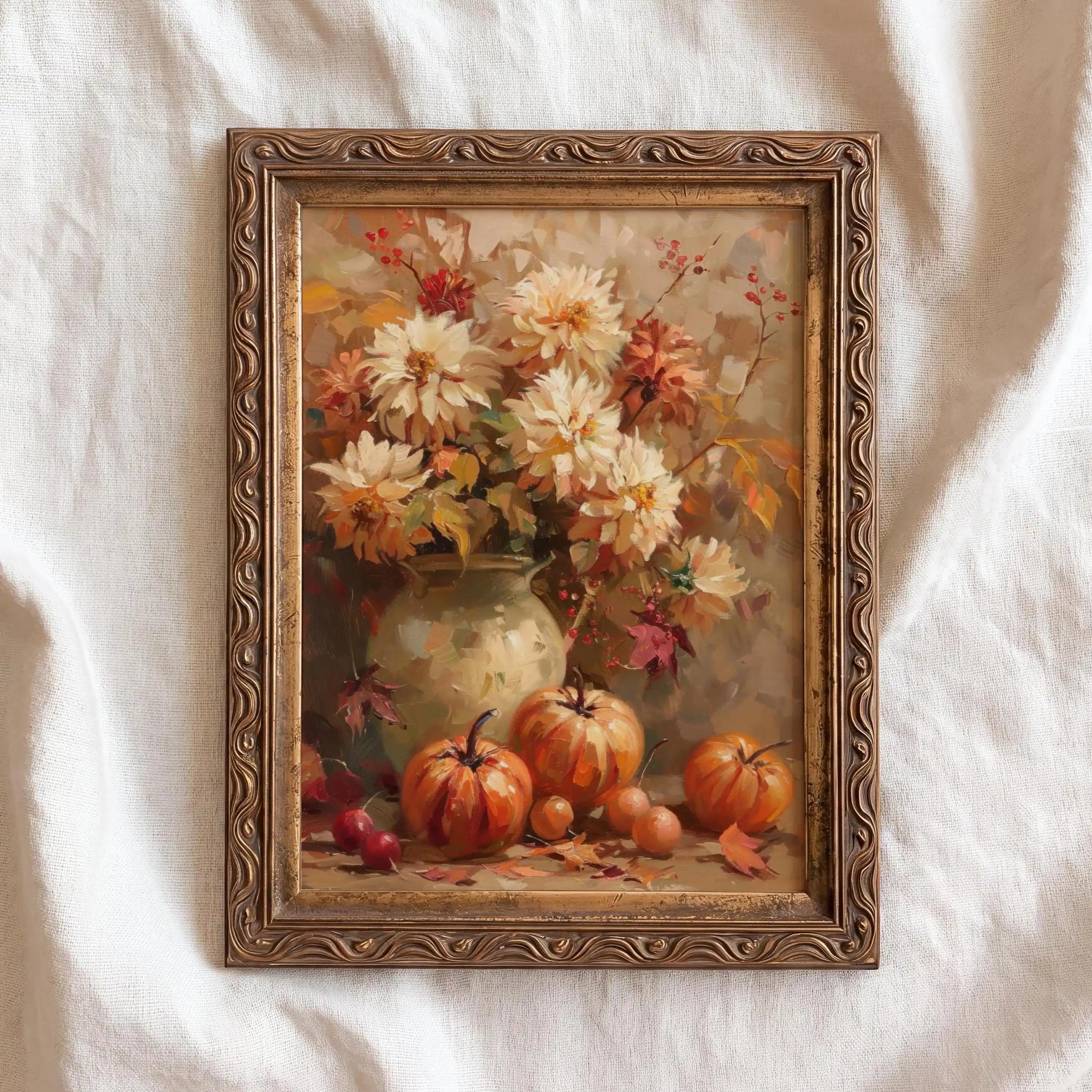 Vintage Autumn Still Life Wall Art