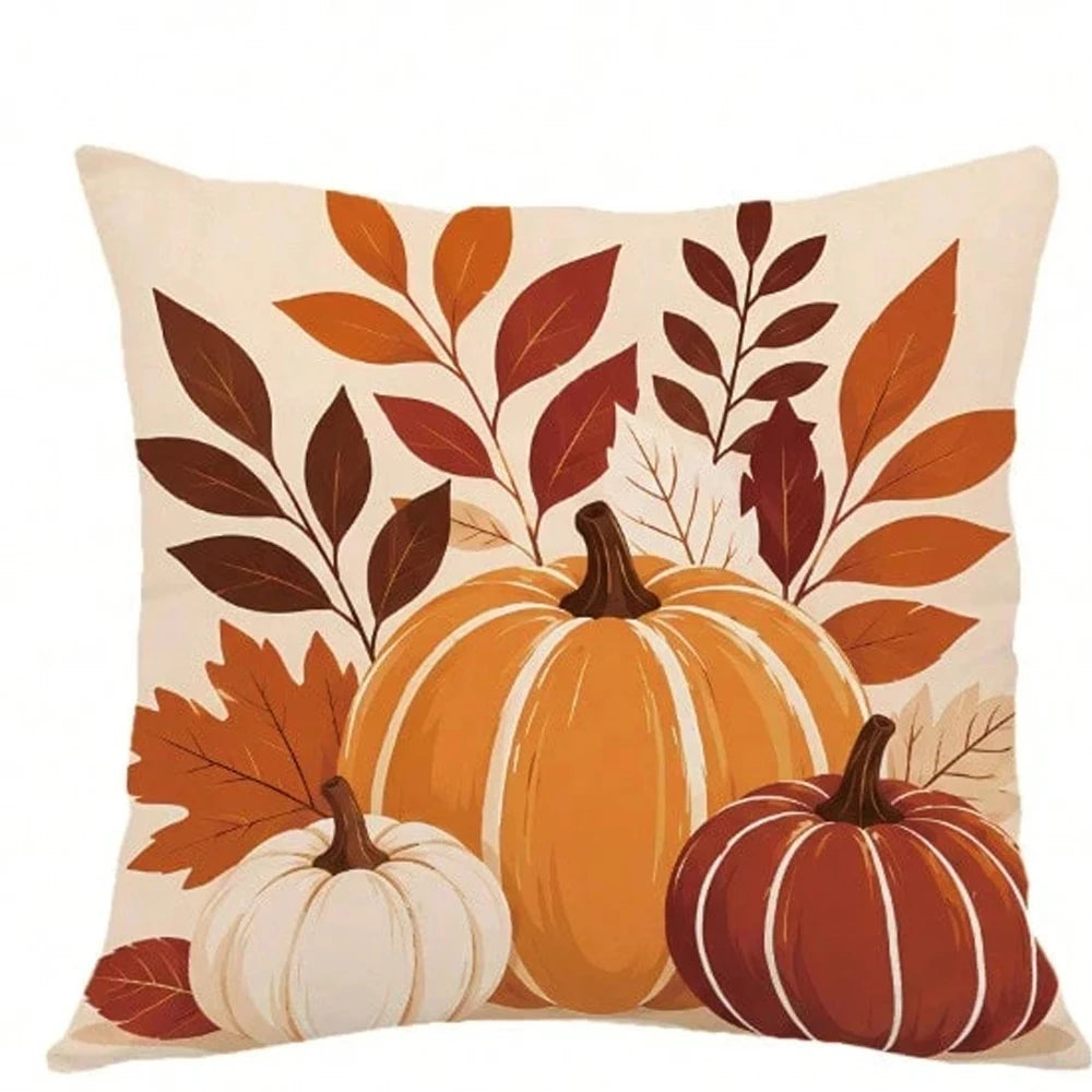 Autumn Pumpkin Pillow Cover 45x45cm