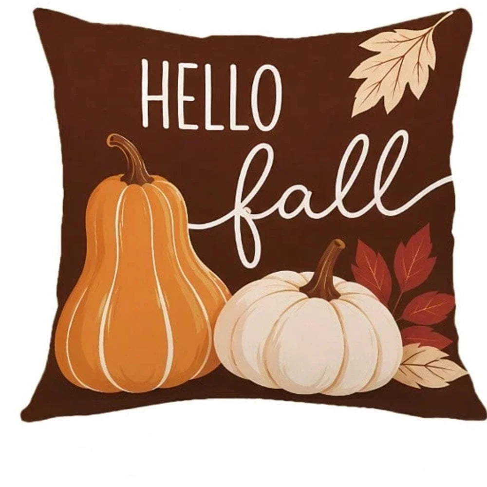 Autumn Pumpkin Pillow Cover 45x45cm