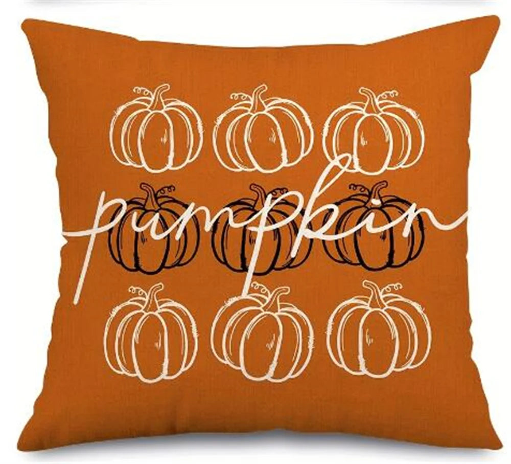 Vintage Pumpkin Pillow Cover Set of 4
