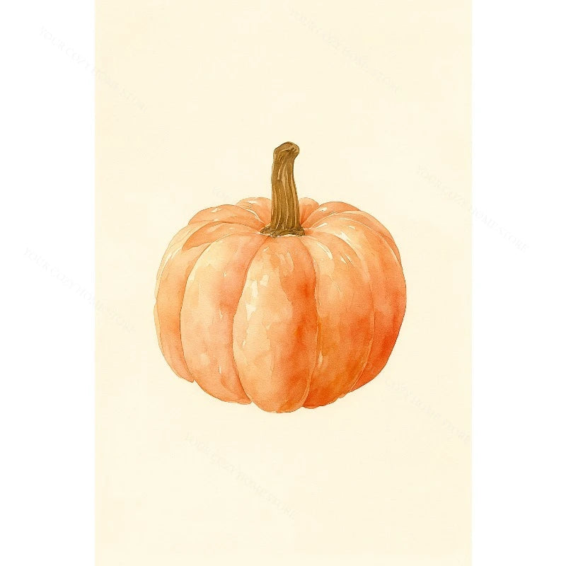 Hello Autumn Pumpkin Canvas Art