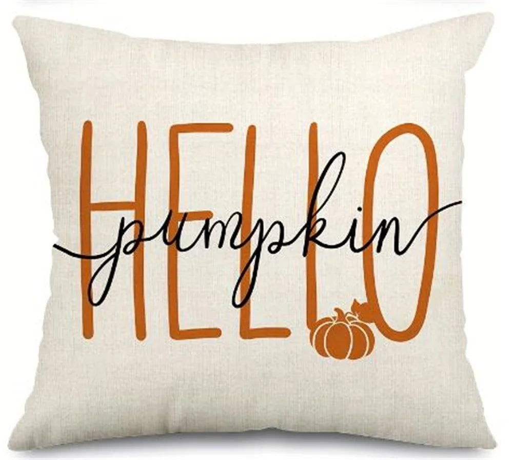 Vintage Pumpkin Pillow Cover Set of 4