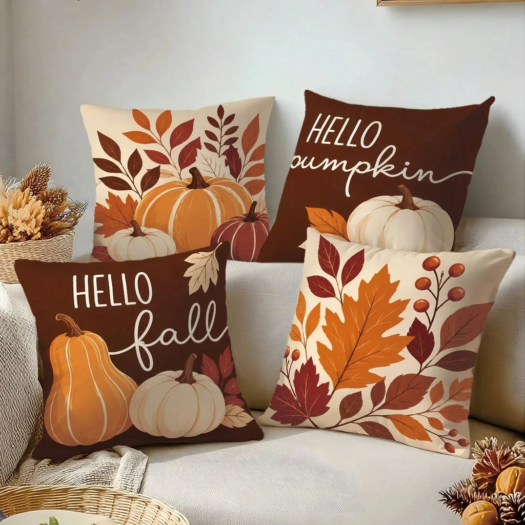 Autumn Pumpkin Pillow Cover 45x45cm
