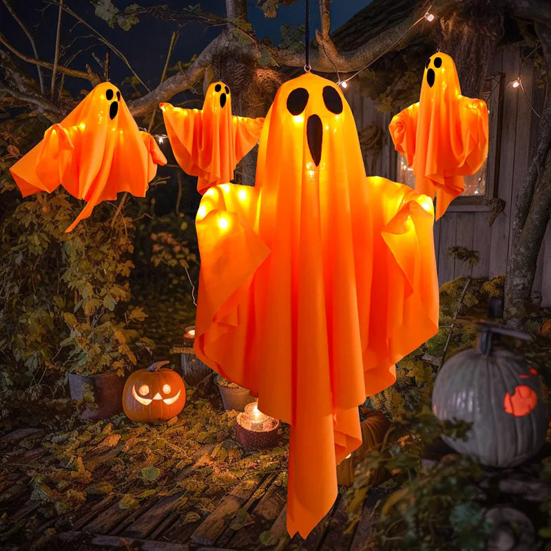 Hanging LED Ghost Decoration