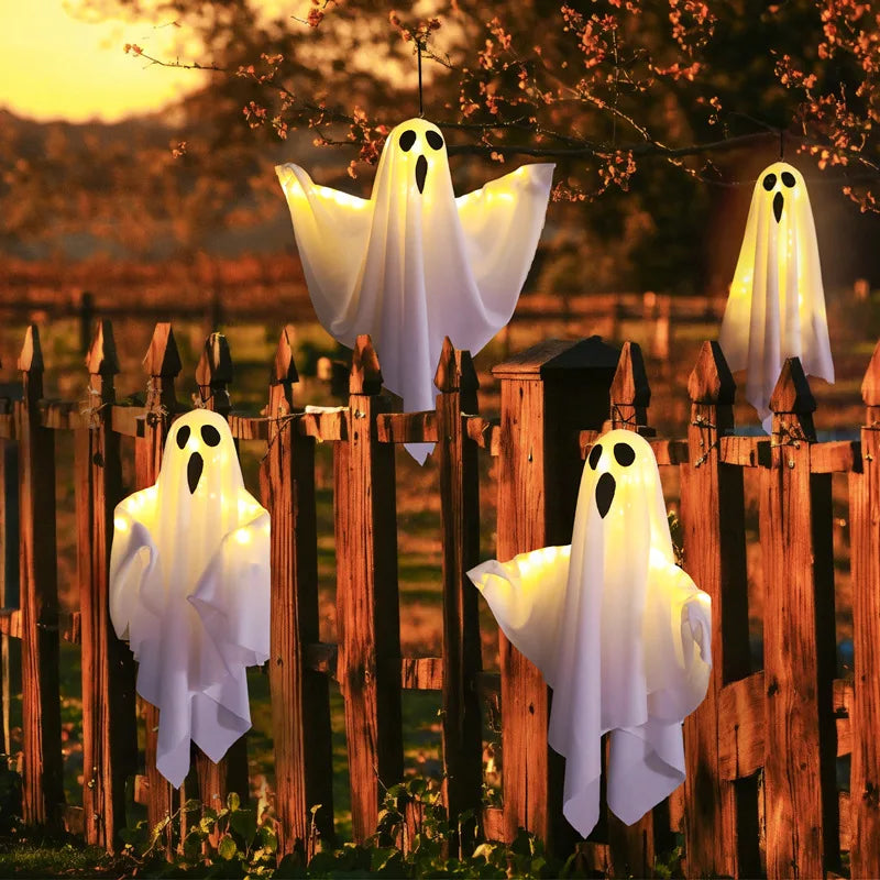 Hanging LED Ghost Decoration