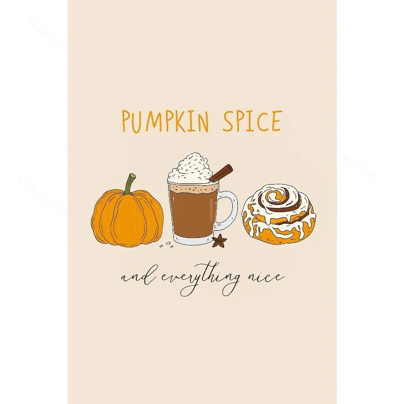 Hello Autumn Pumpkin Canvas Art