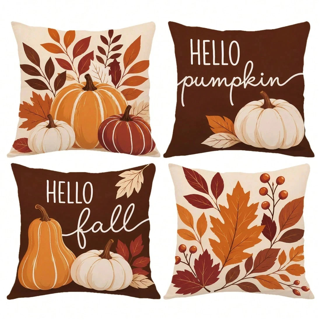 Autumn Pumpkin Pillow Cover 45x45cm