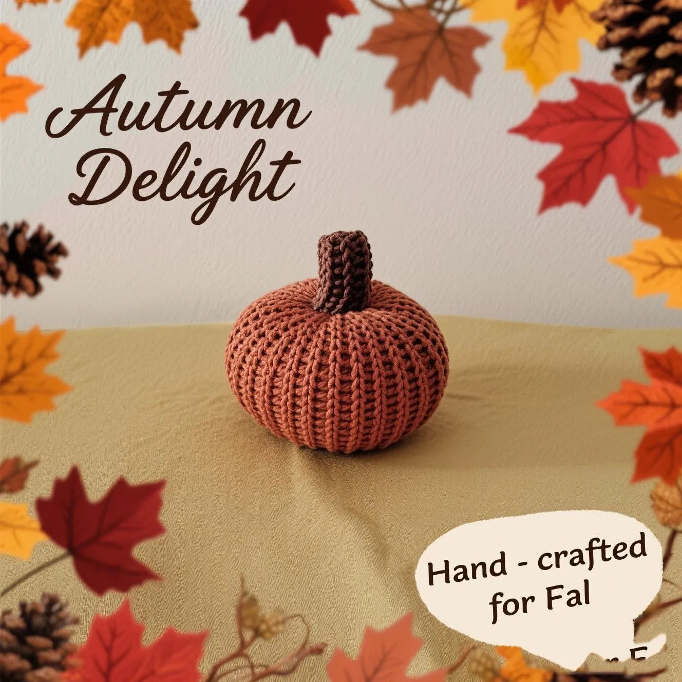 Handmade Pumpkin Ornament Set