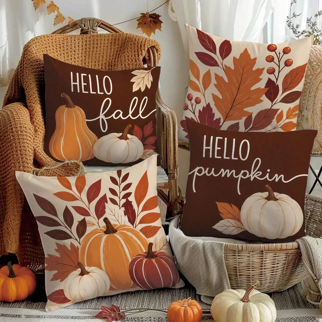 Autumn Pumpkin Pillow Cover 45x45cm