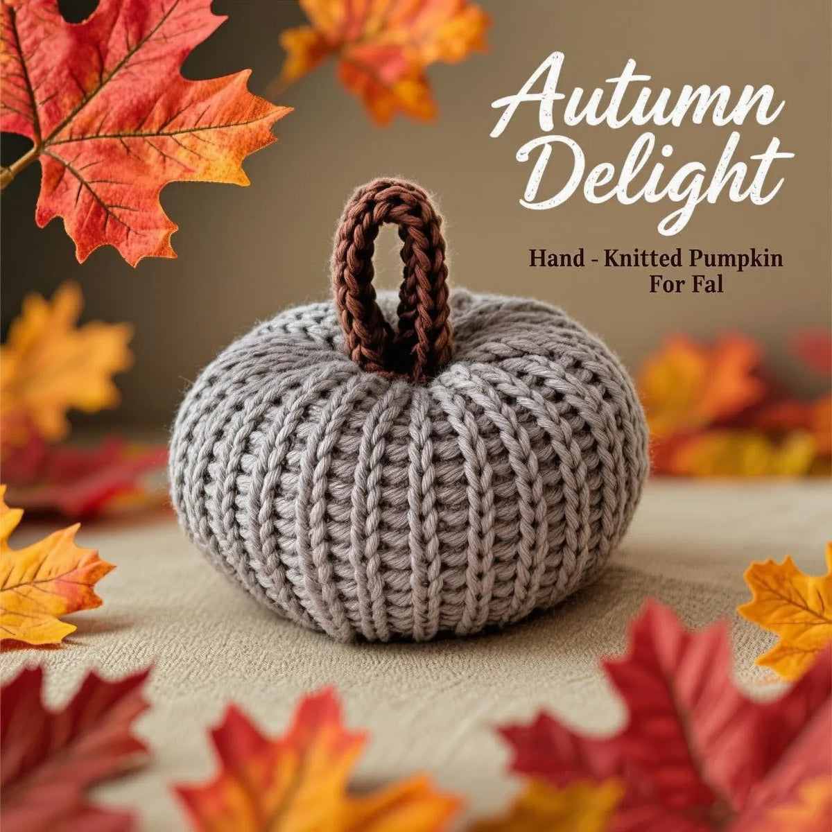 Handmade Pumpkin Ornament Set