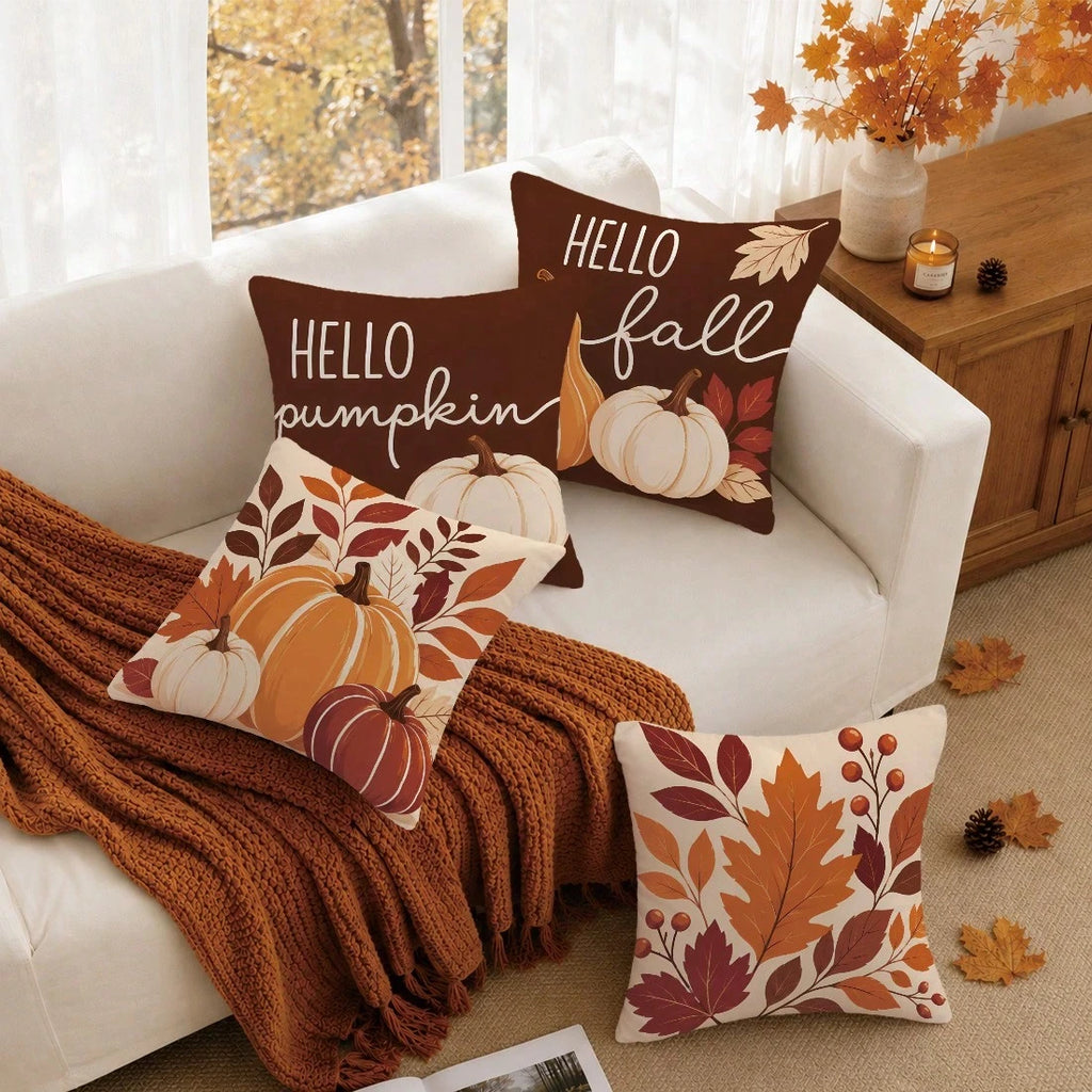 Autumn Pumpkin Pillow Cover 45x45cm
