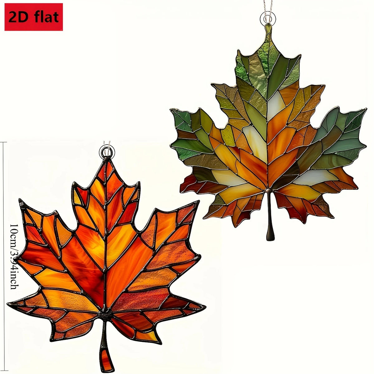 Maple Leaf Acrylic Window Decor Set