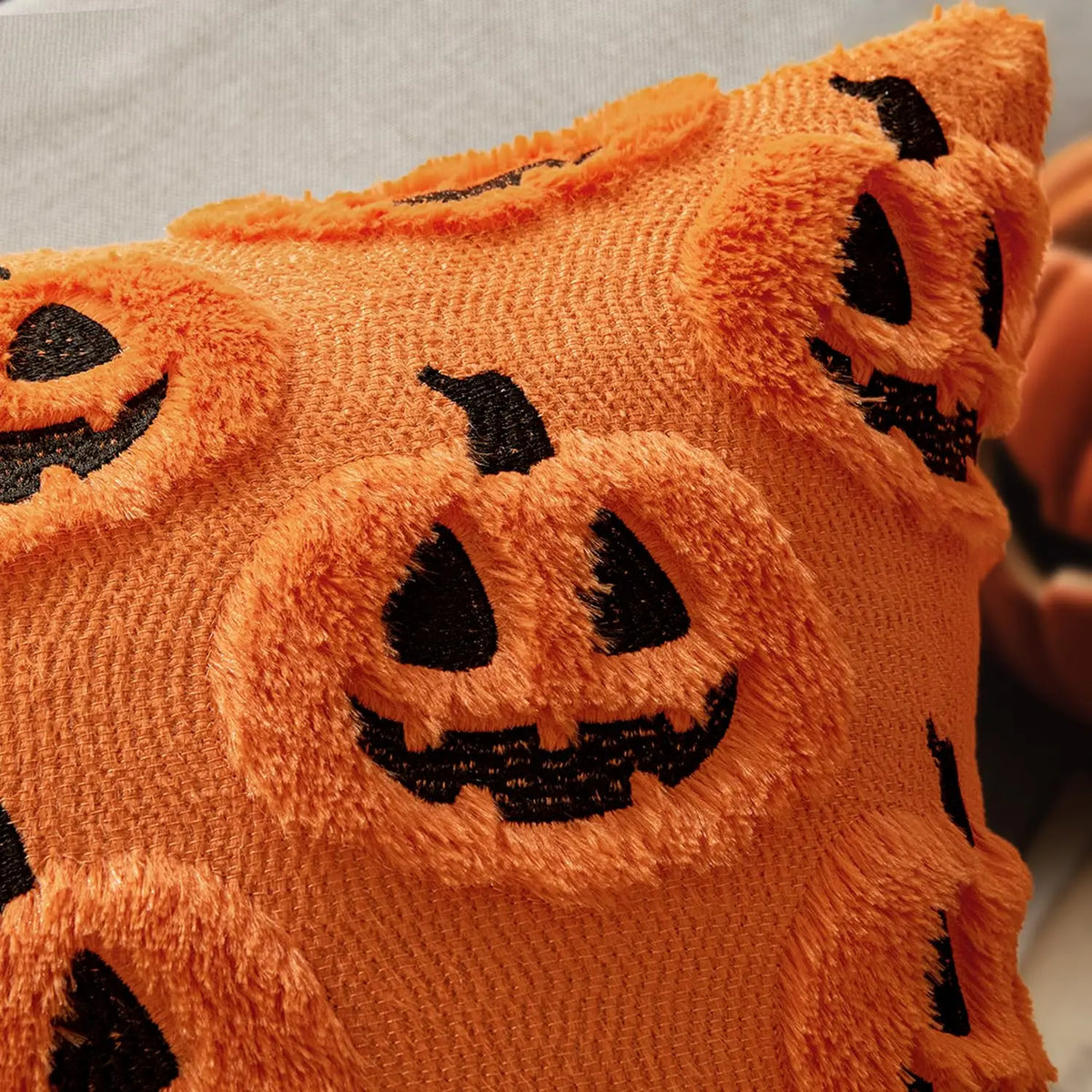 Plush Pumpkin Pillow Cover