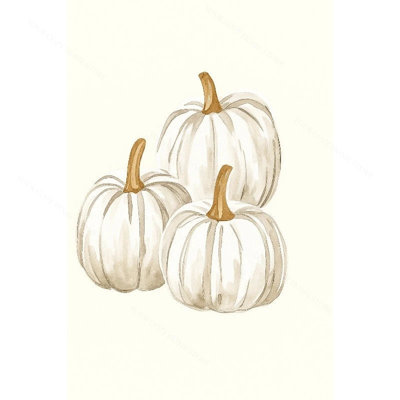 Hello Autumn Pumpkin Canvas Art