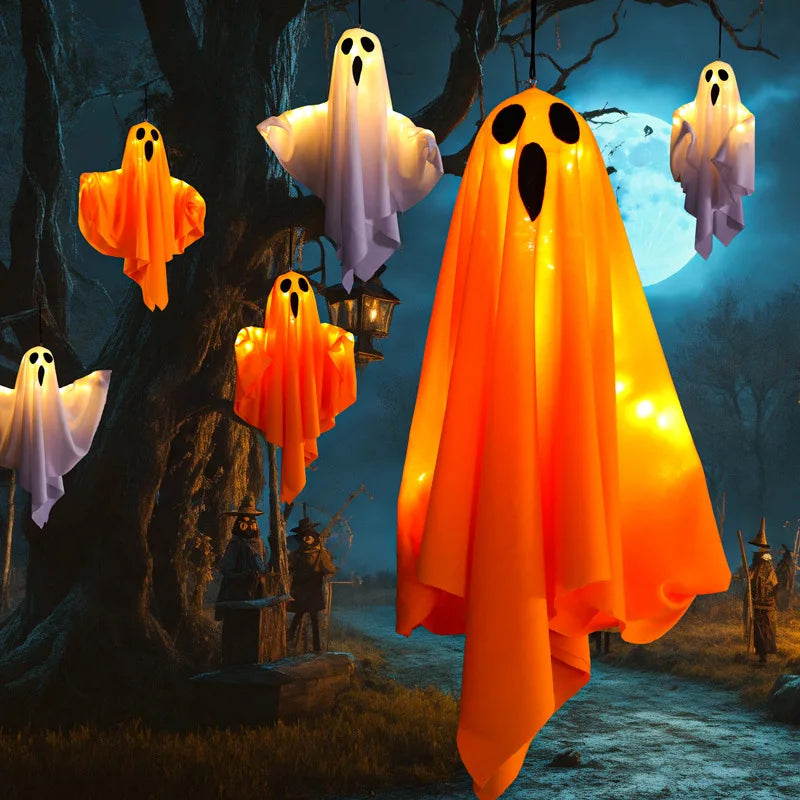 Hanging LED Ghost Decoration