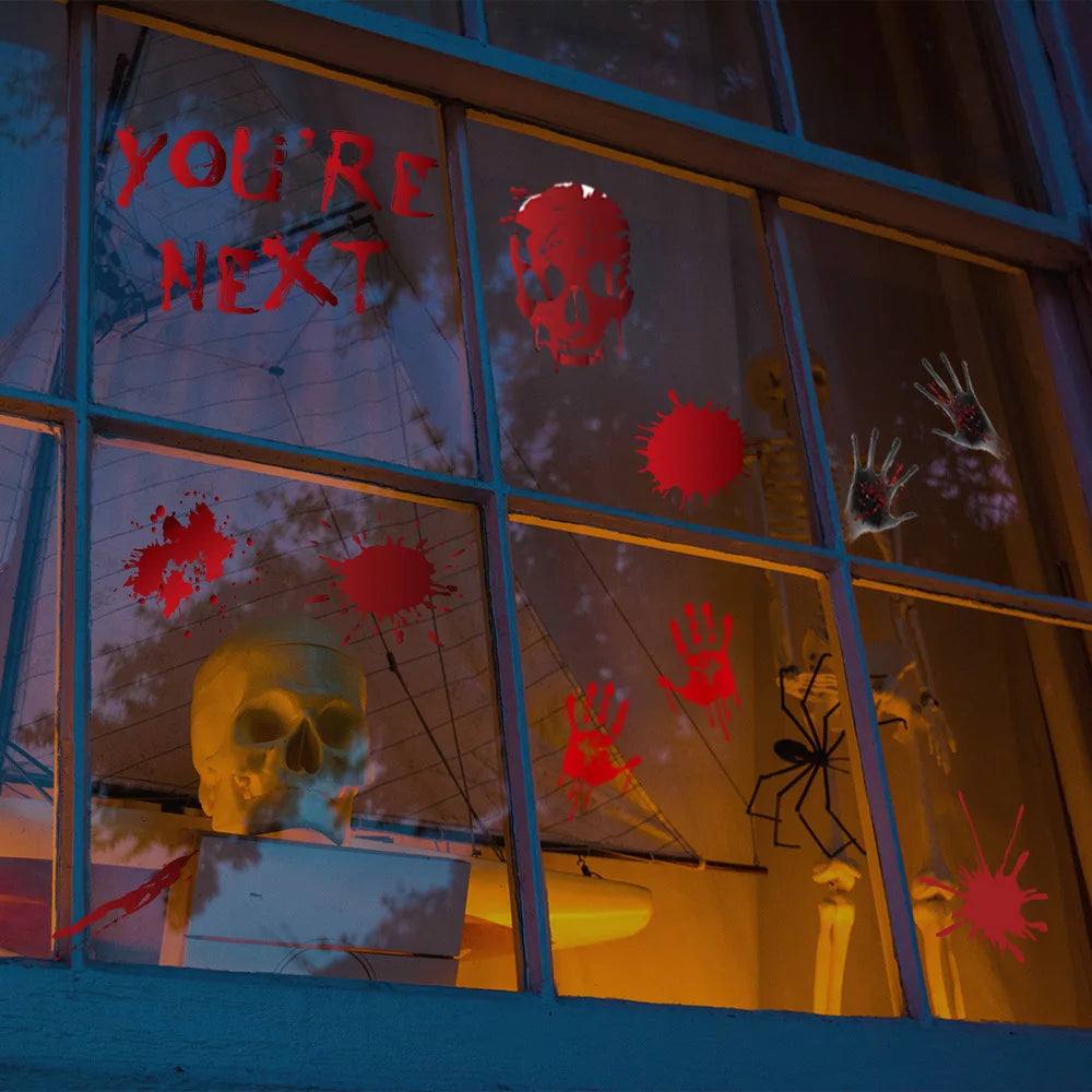 Bloody Handprint Window Clings