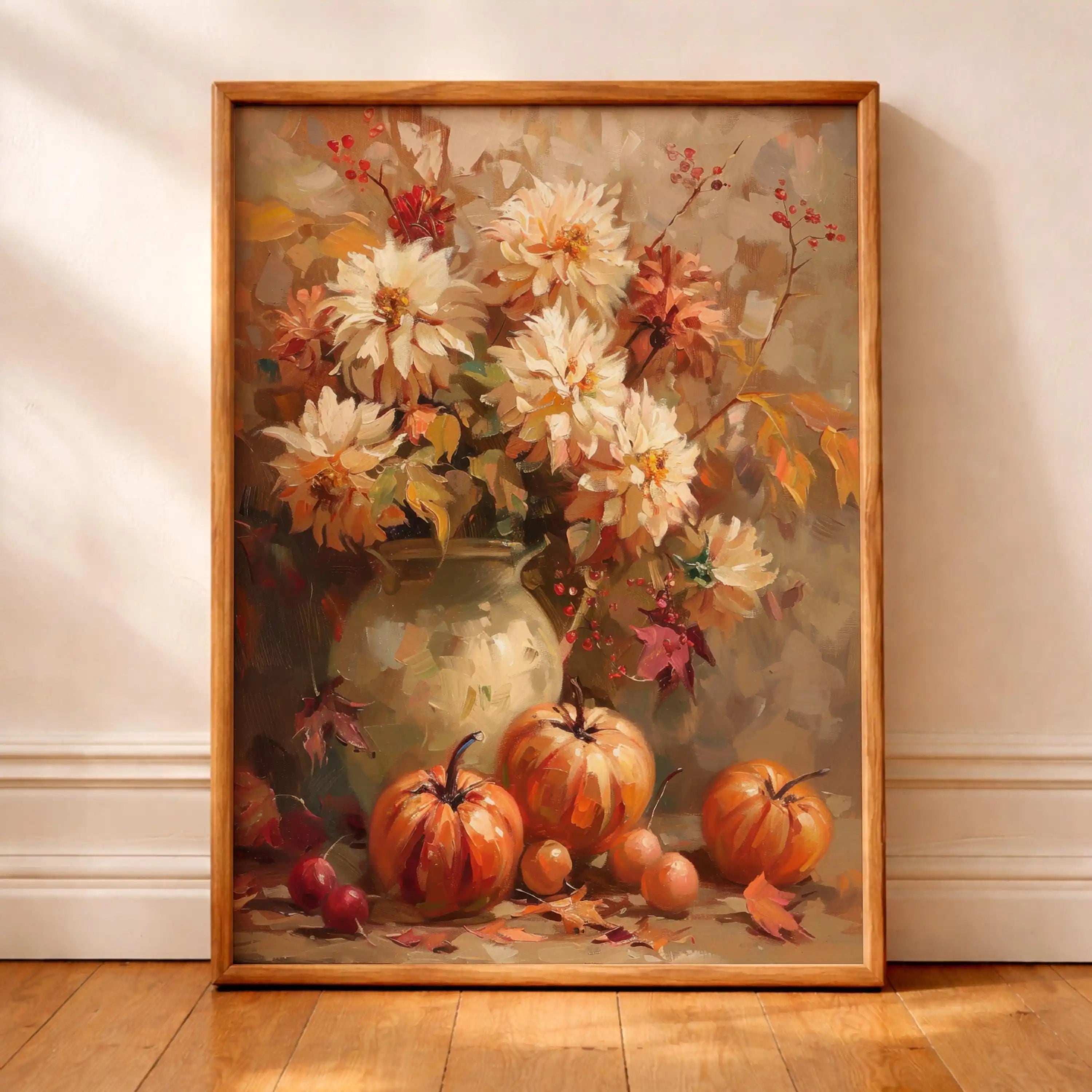 Vintage Autumn Still Life Wall Art